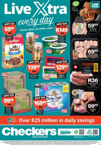 Checkers catalogue  - 25/04/2024 - 28/04/2024.