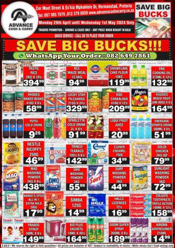 Advance Cash & Carry catalogue  - 29/04/2024 - 01/05/2024.