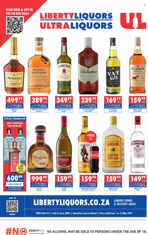 Liberty Liquors specials - 01/05/2024 - 15/05/2024. Page 1