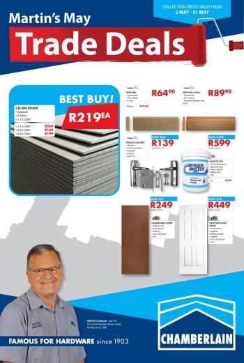 Chamberlain catalogue  - 02/05/2024 - 31/05/2024.