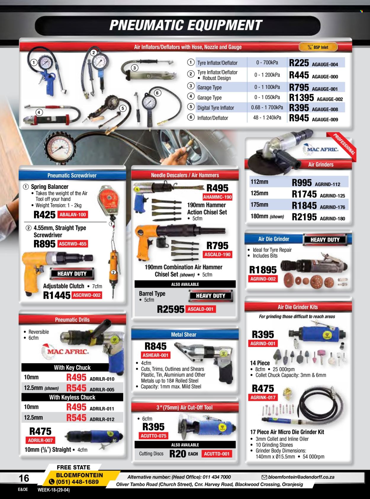 Adendorff Machinery Mart specials. Page 18