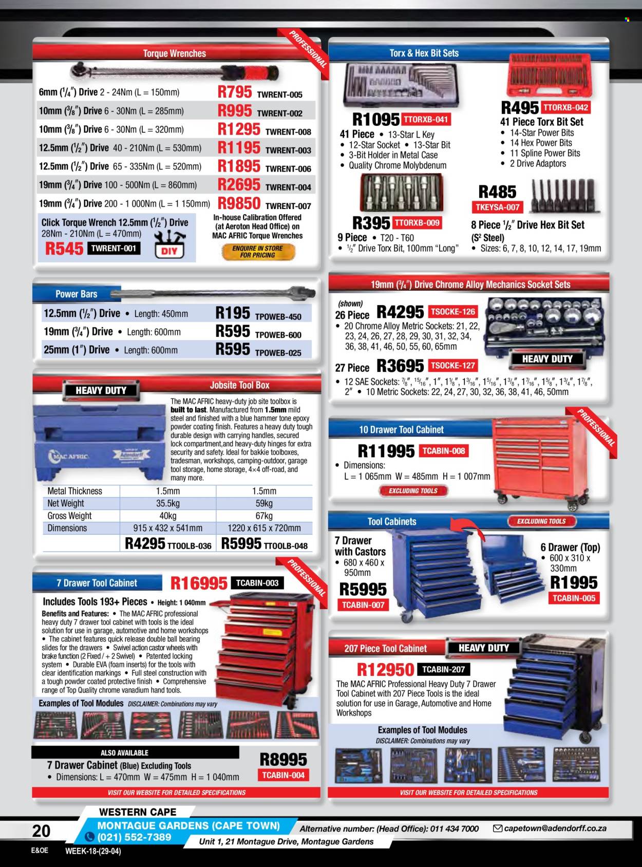 Adendorff Machinery Mart specials. Page 22
