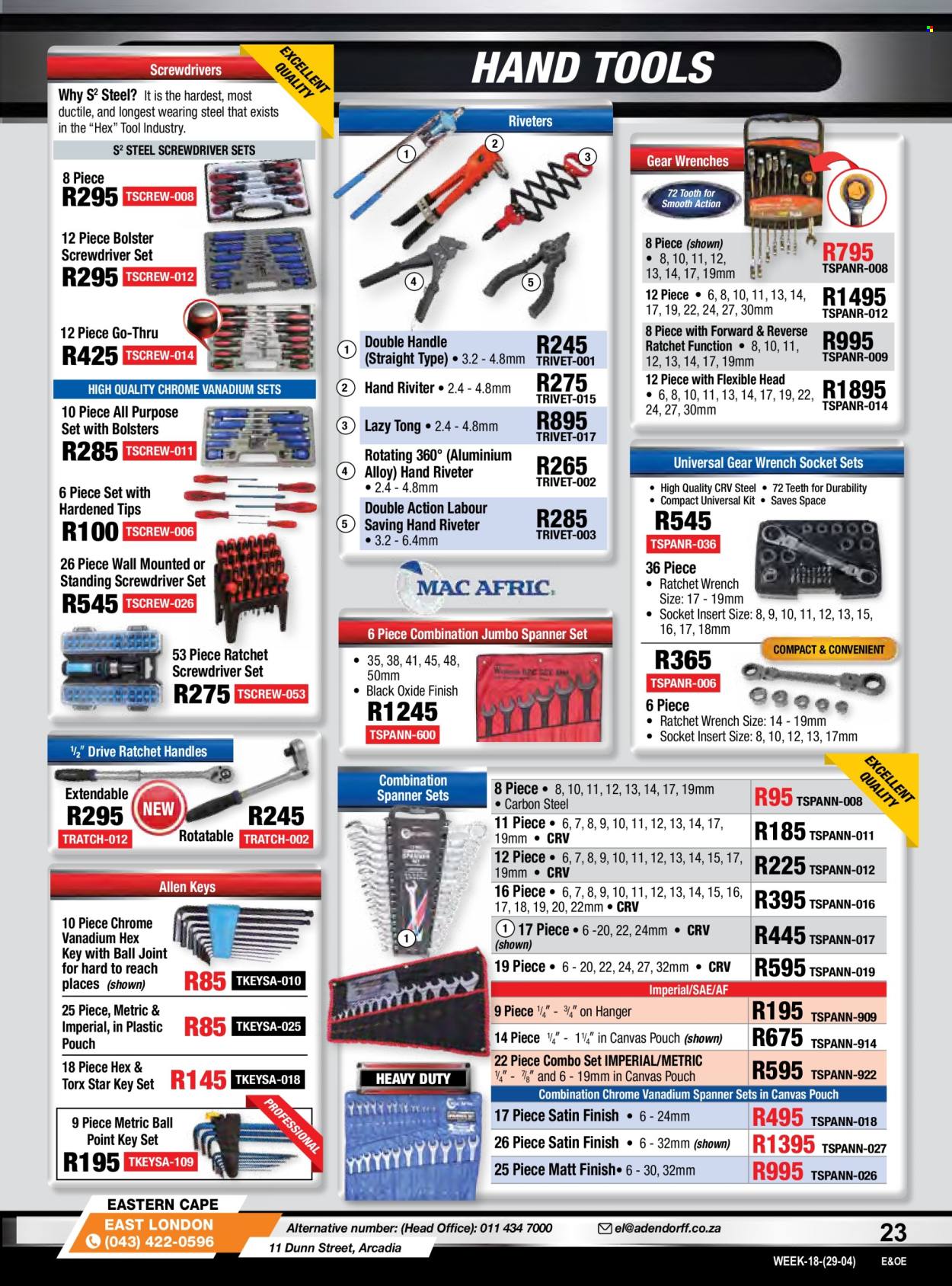 Adendorff Machinery Mart specials. Page 25