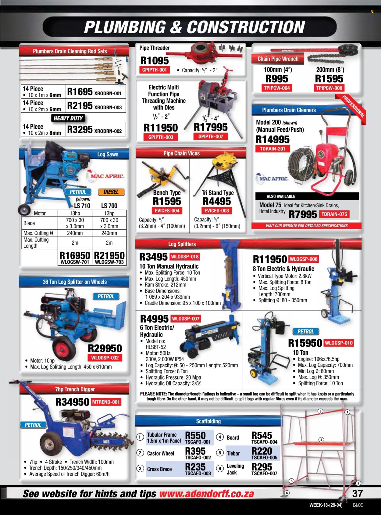 Adendorff Machinery Mart specials. Page 39