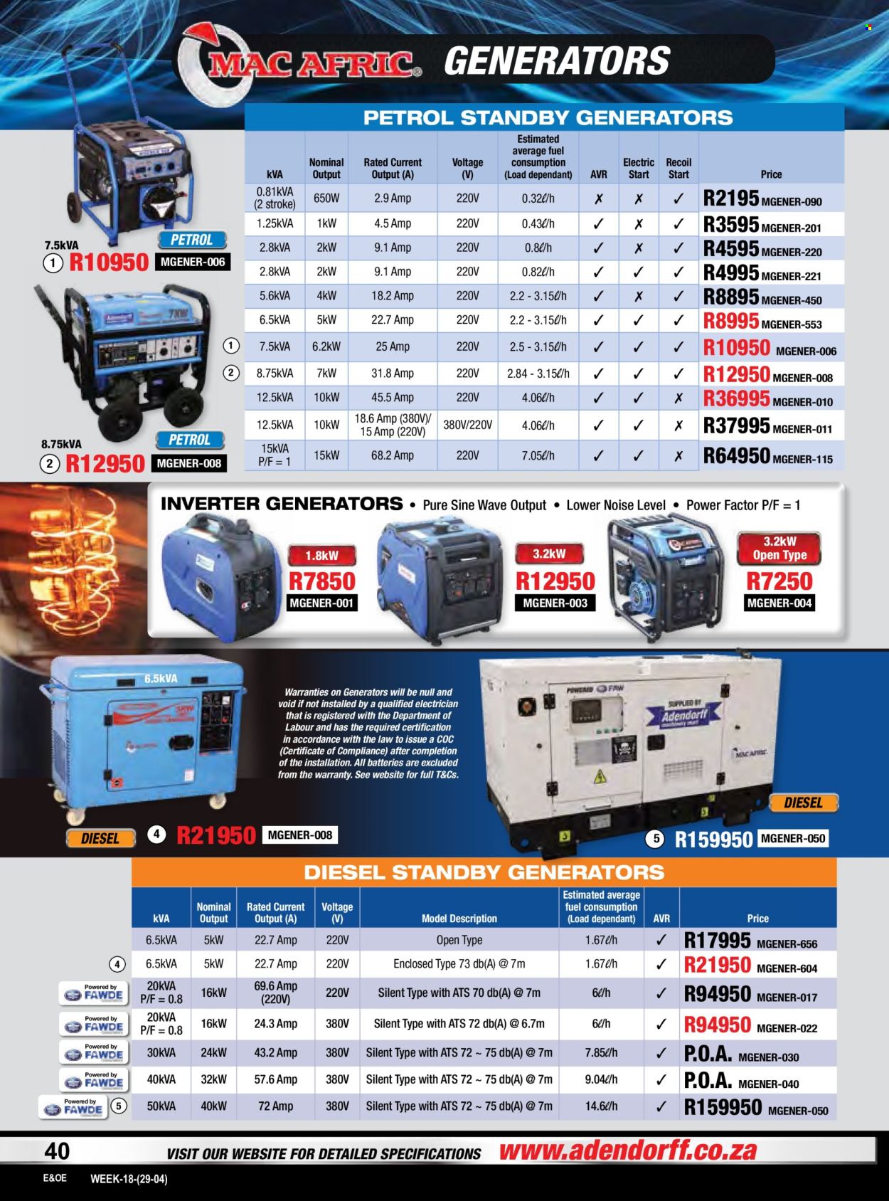 Adendorff Machinery Mart specials. Page 42