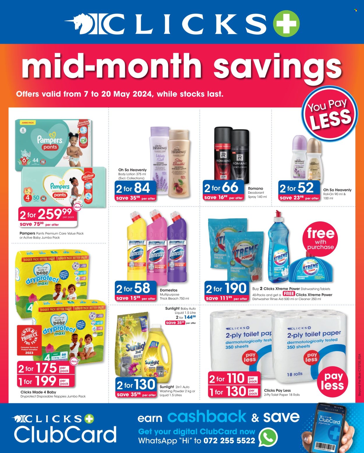 Clicks specials - 07/05/2024 - 20/05/2024. Page 1