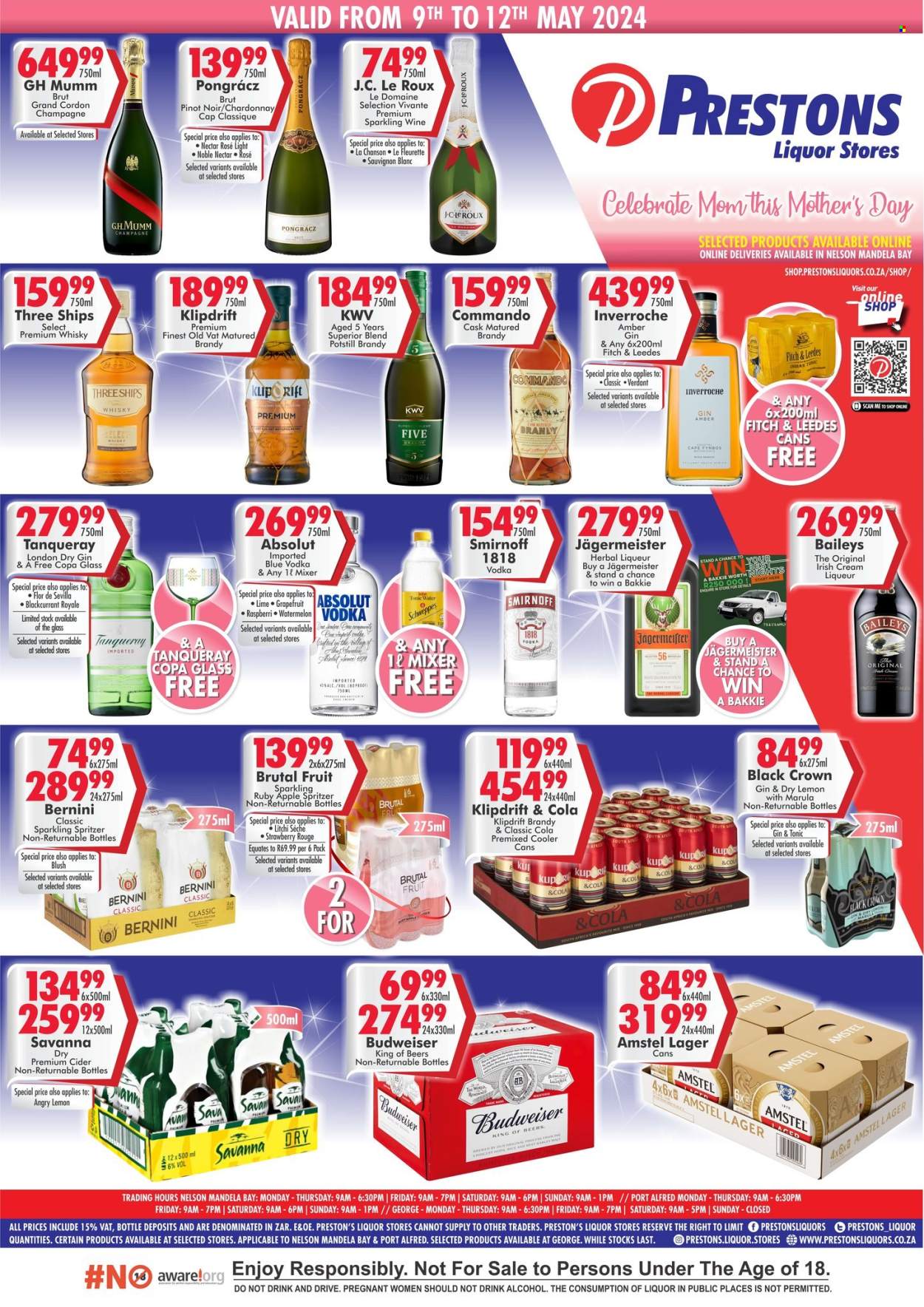 Prestons Liquor Stores specials - 09/05/2024 - 12/05/2024. Page 1