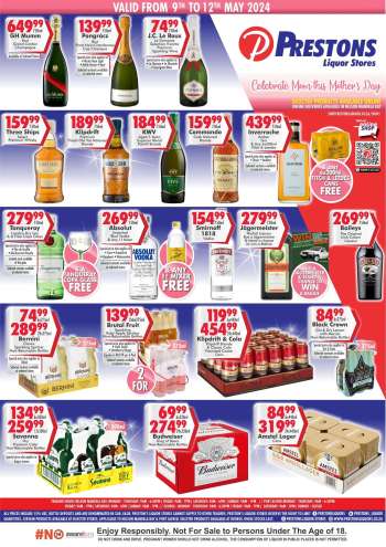 Prestons Liquor Stores catalogue  - 09/05/2024 - 12/05/2024.