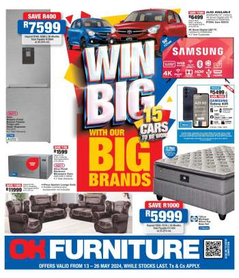 OK Furniture catalogue  - 13/05/2024 - 26/05/2024.