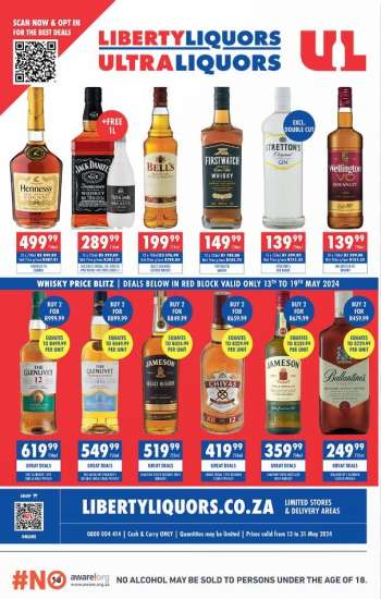 Liberty Liquors catalogue  - 13/05/2024 - 31/05/2024.