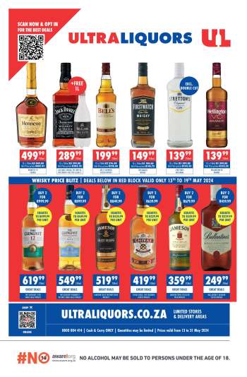 Ultra Liquors catalogue  - 13/05/2024 - 31/05/2024.