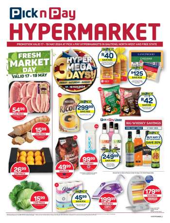 Pick n Pay Hypermarket catalogue  - 17/05/2024 - 19/05/2024.