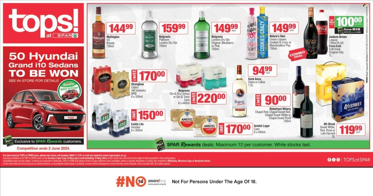 TOPS at SPAR specials - 16/05/2024 - 19/05/2024. Page 1