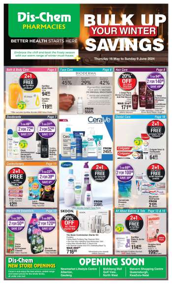 Dis-Chem catalogue  - 16/05/2024 - 09/06/2024.