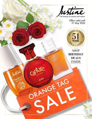 Justine catalogue  - 17/05/2024 - 31/05/2024.