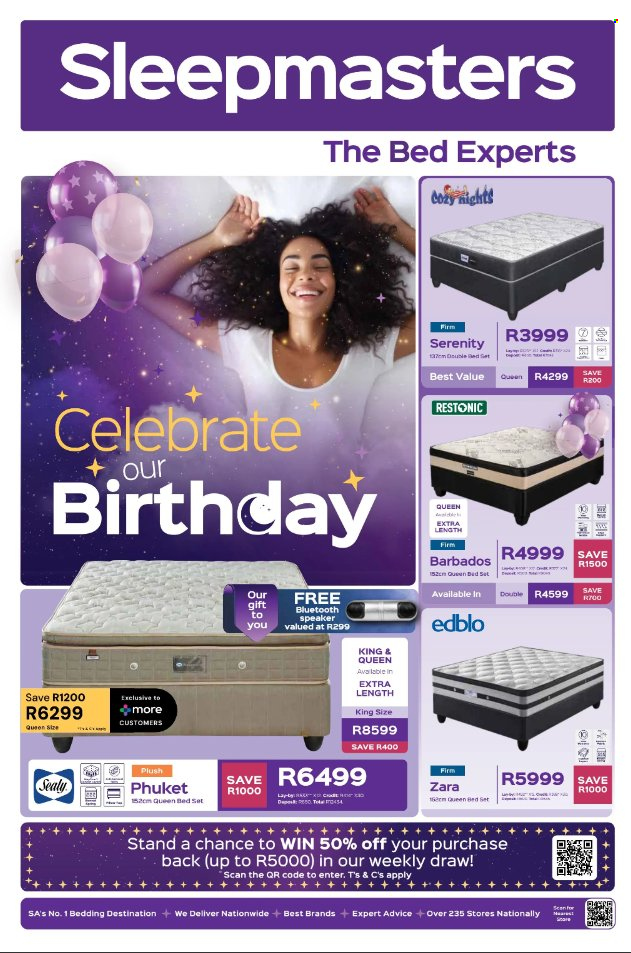 Sleepmasters specials - 20/05/2024 - 23/06/2024. Page 1
