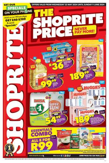 Shoprite catalogue  - 22/05/2024 - 09/06/2024.