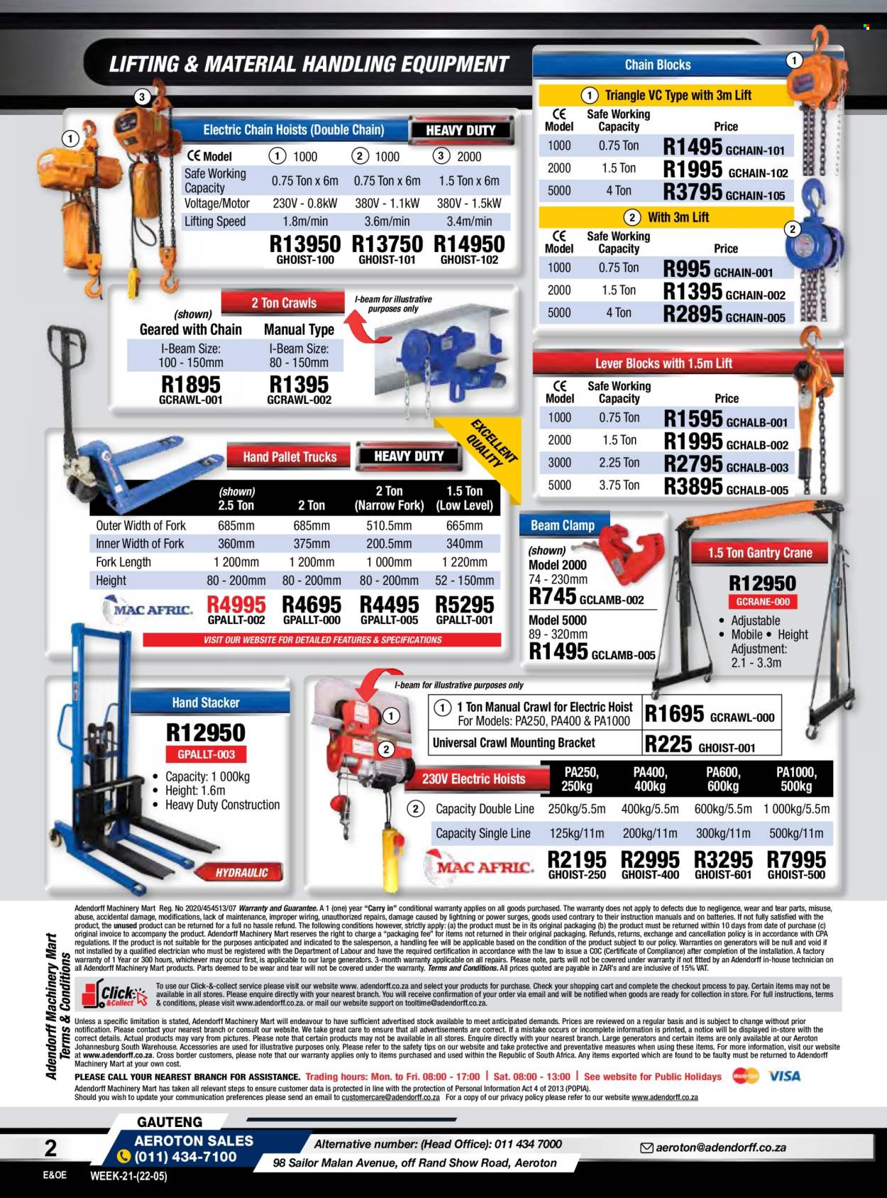 Adendorff Machinery Mart specials. Page 4