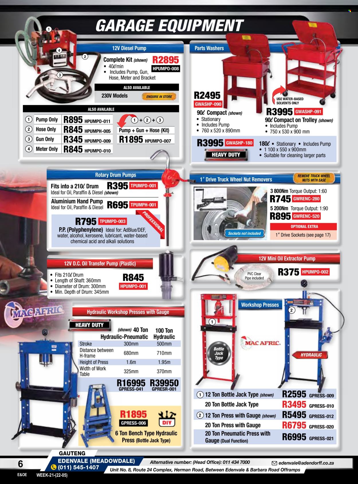 Adendorff Machinery Mart specials. Page 8