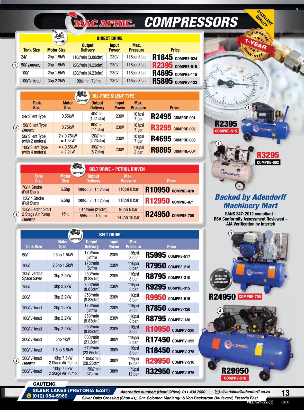 Adendorff Machinery Mart specials. Page 15