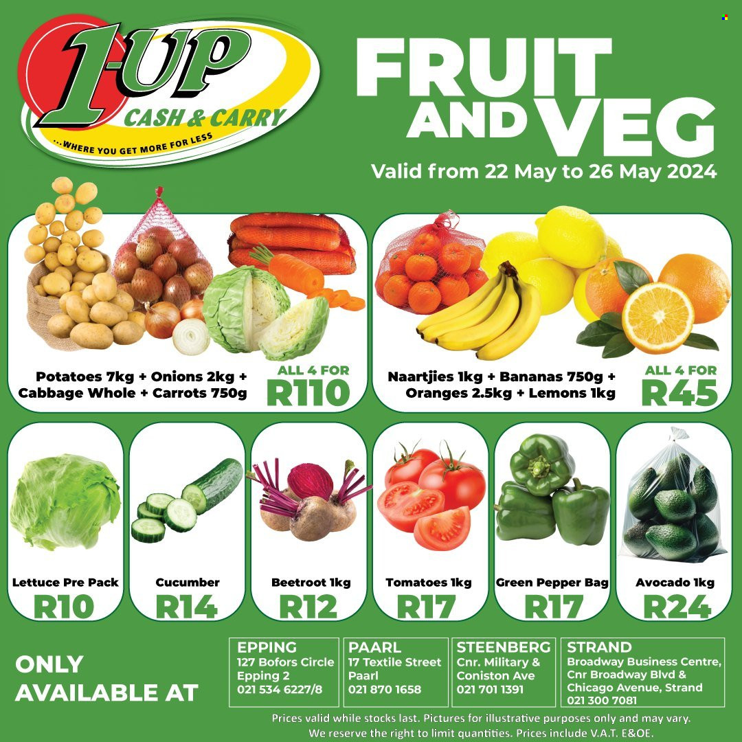1UP Cash & Carry specials - 22/05/2024 - 26/05/2024. Page 1