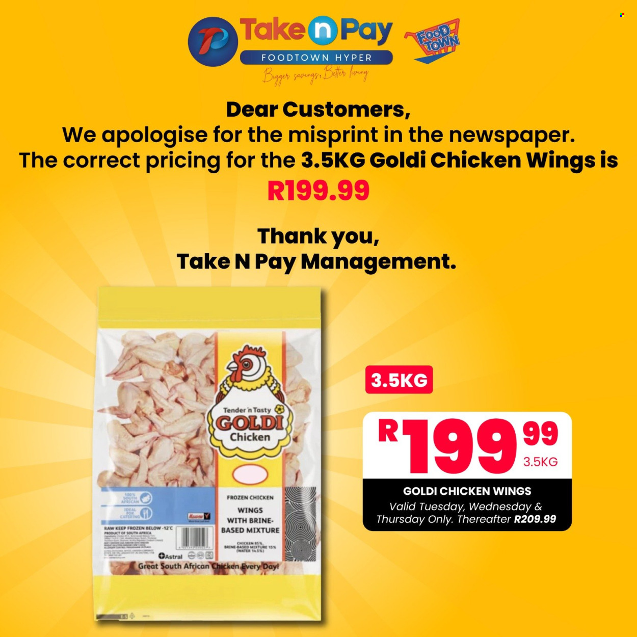 Take n Pay specials. Page 1
