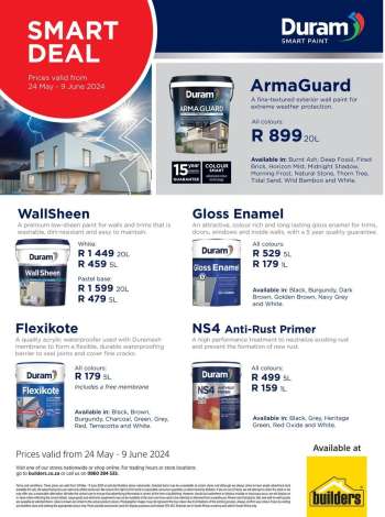 Builders catalogue  - 24/05/2024 - 09/06/2024.