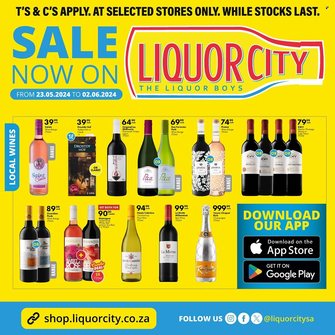 Liquor City specials - 23/05/2024 - 02/06/2024. Page 1
