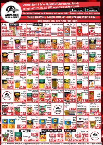 Advance Cash & Carry catalogue  - 27/05/2024 - 02/06/2024.