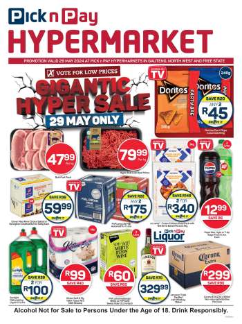 Pick n Pay Hypermarket catalogue  - 29/05/2024 - 29/05/2024.