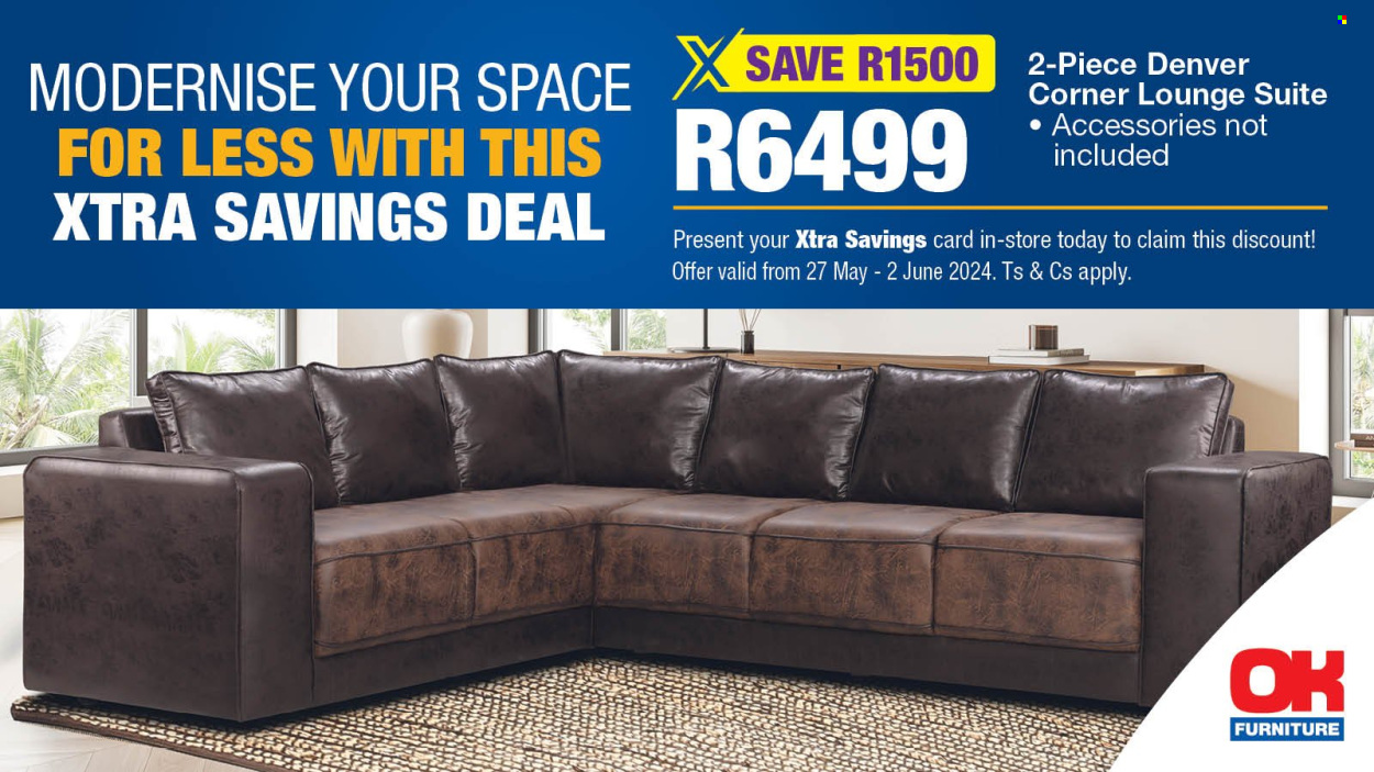 OK Furniture specials - 27/05/2024 - 02/06/2024. Page 1
