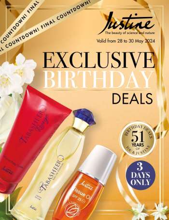 Justine catalogue  - 28/05/2024 - 30/05/2024.