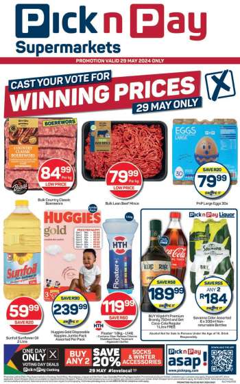 Pick n Pay Supermarket catalogue  - 29/05/2024 - 29/05/2024.