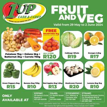 1UP Cash & Carry catalogue  - 29/05/2024 - 02/06/2024.