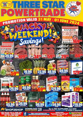 Three Star Cash and Carry catalogue  - 31/05/2024 - 01/06/2024.