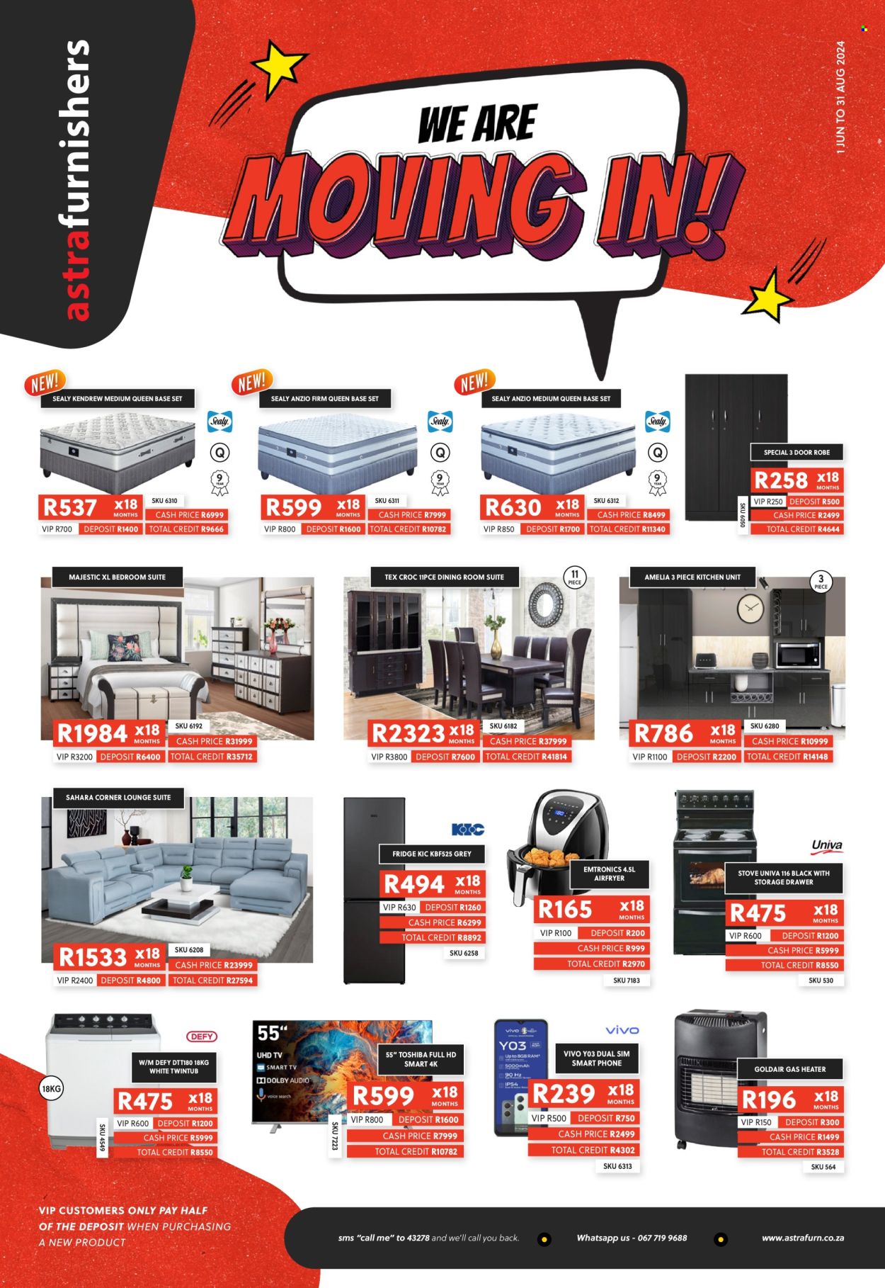 Astra Furnishers specials - 01/06/2024 - 31/08/2024. Page 1