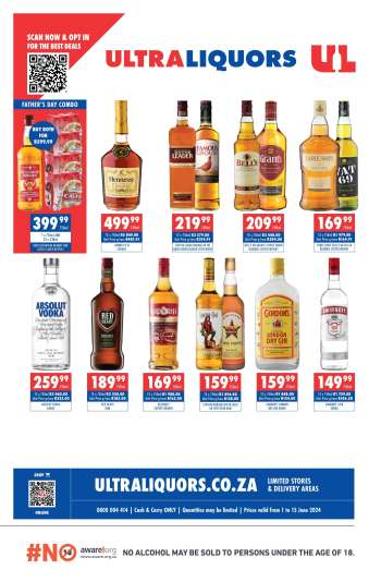 Ultra Liquors catalogue  - 01/06/2024 - 15/06/2024.
