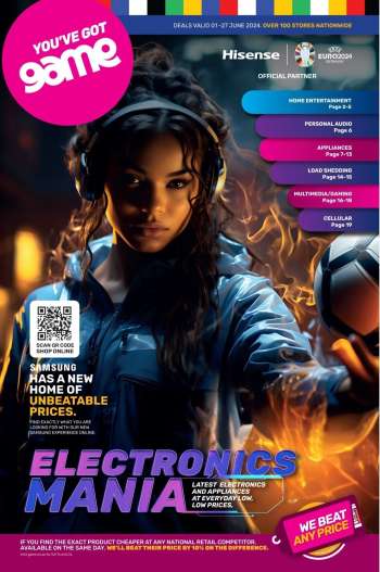 Game catalogue  - 01/06/2024 - 27/06/2024.