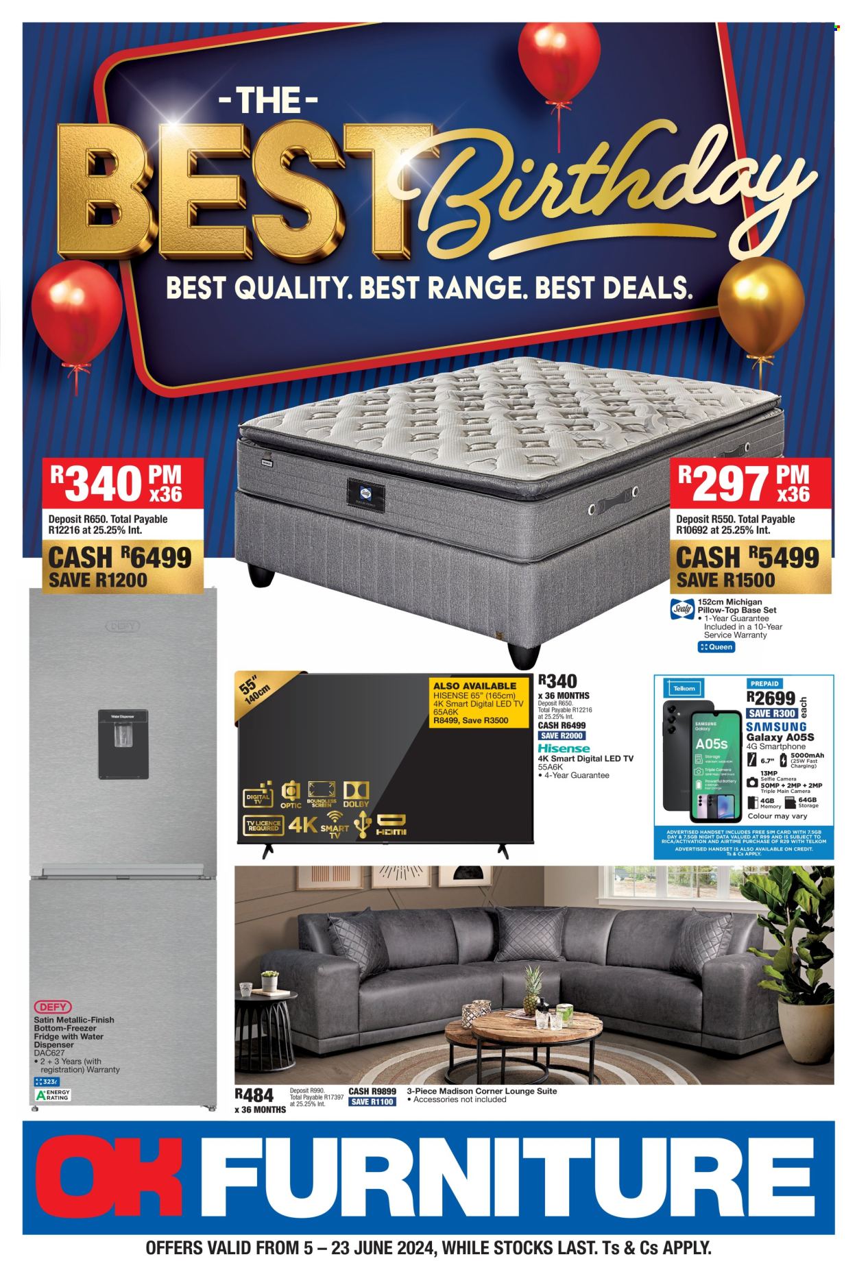 OK Furniture specials - 05/06/2024 - 23/06/2024. Page 1