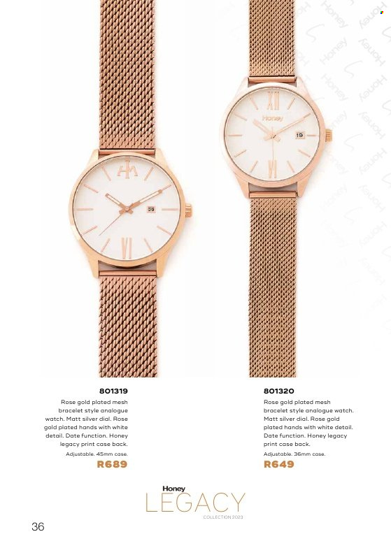 Honey specials. Page 38