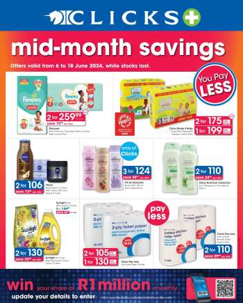 Clicks catalogue  - 06/06/2024 - 18/06/2024.