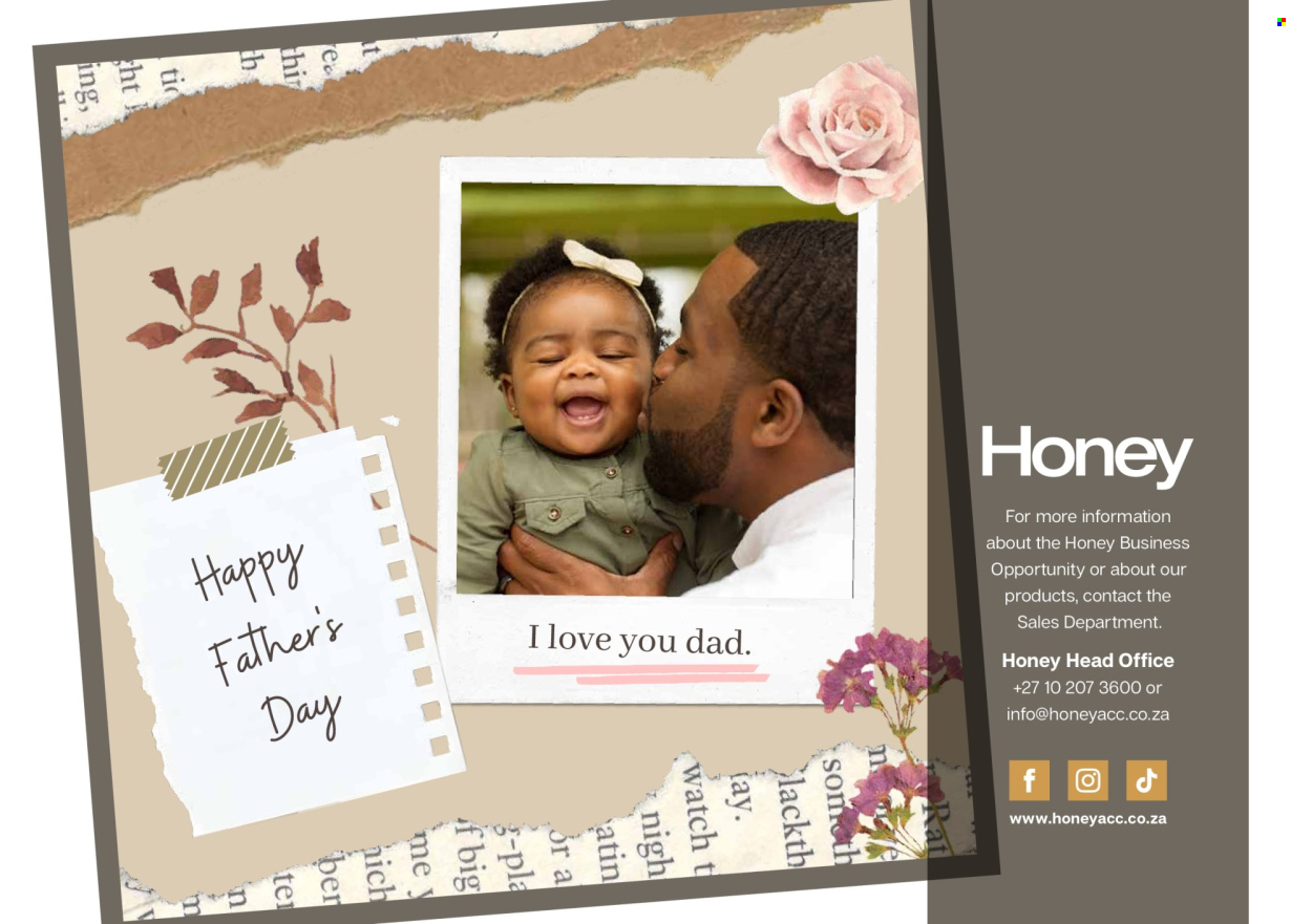 Honey specials. Page 36