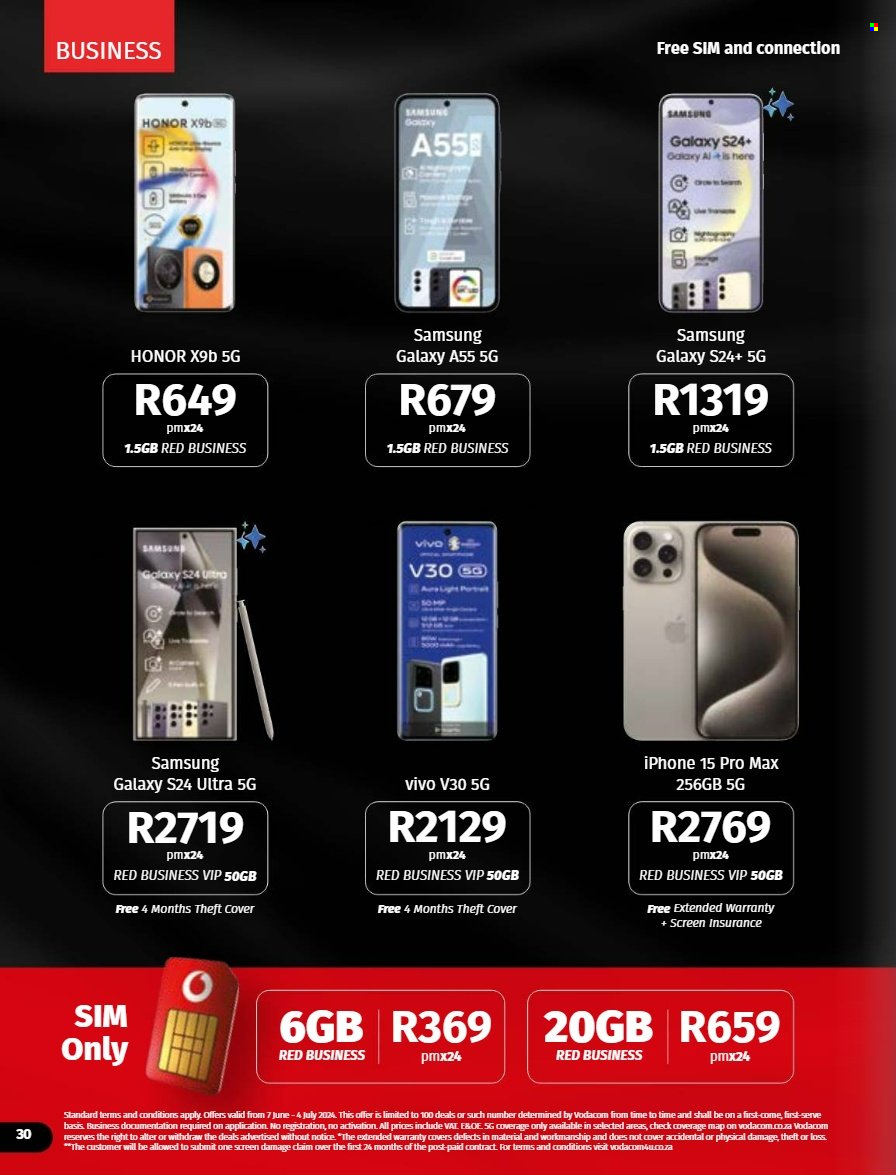 Vodacom specials - 07/06/2024 - 04/07/2024. Page 30