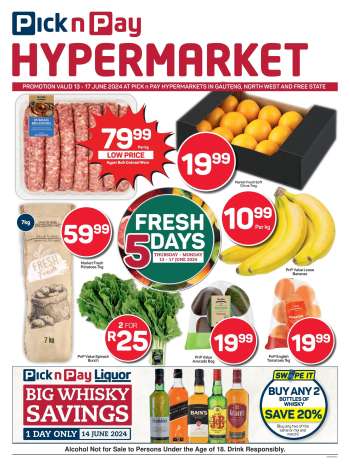 Pick n Pay Hypermarket catalogue  - 13/06/2024 - 17/06/2024.