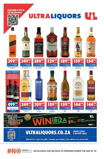 Ultra Liquors catalogue  - 16/06/2024 - 30/06/2024.