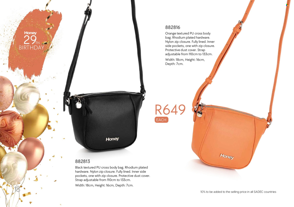 Honey specials. Page 20