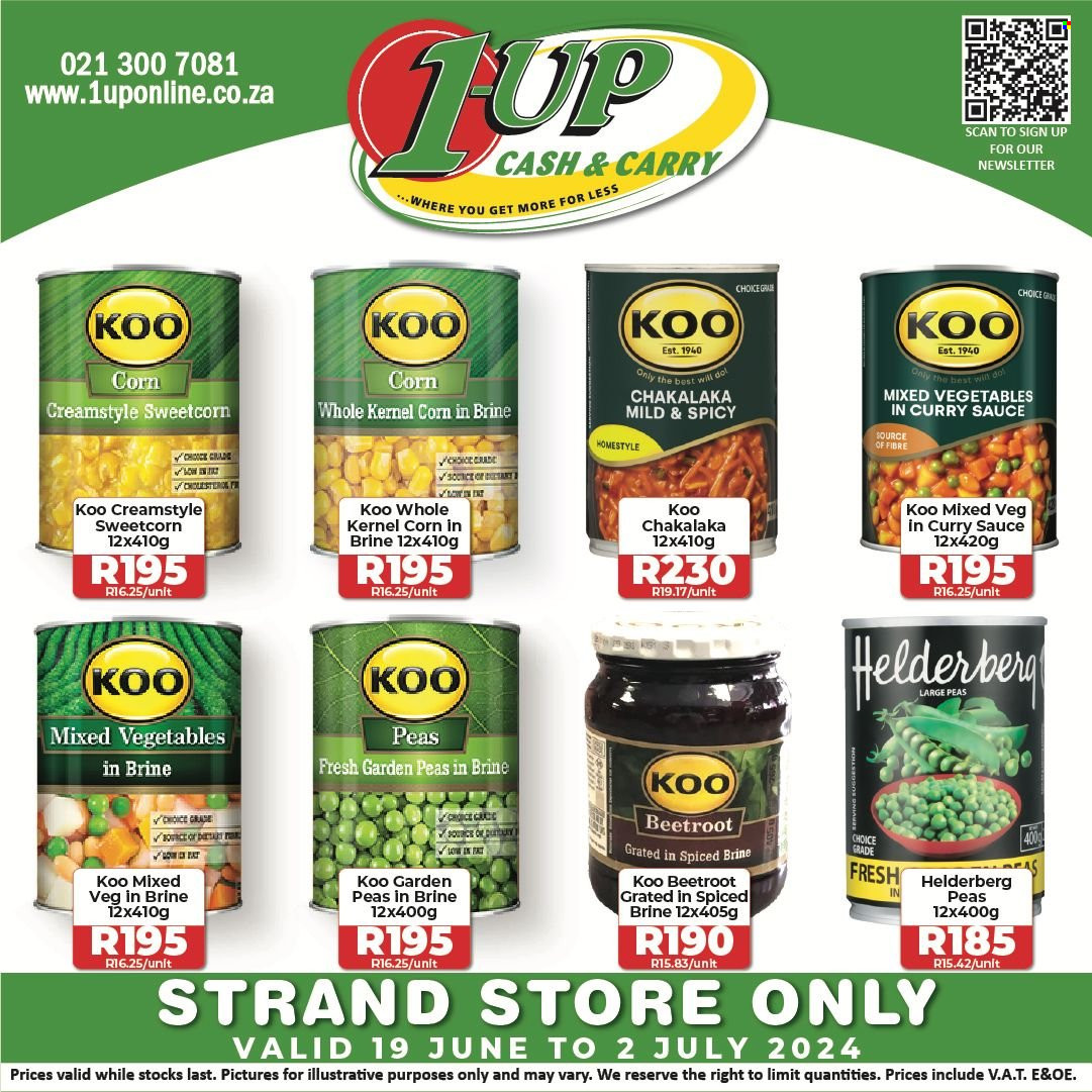1UP Cash & Carry specials - 19/06/2024 - 02/07/2024. Page 1