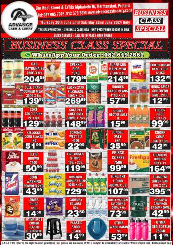 Advance Cash & Carry catalogue  - 20/06/2024 - 22/06/2024.