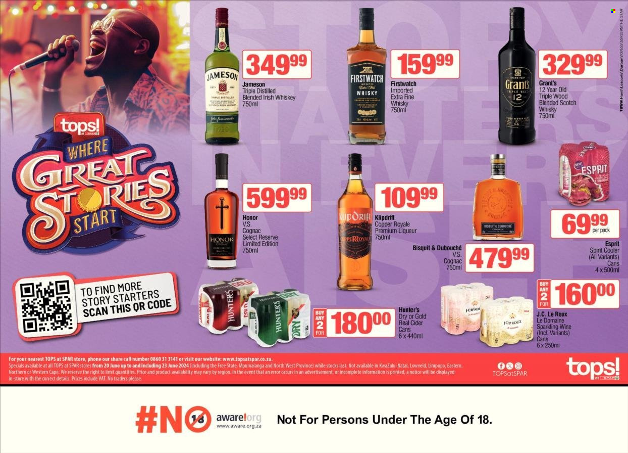 TOPS at SPAR specials - 20/06/2024 - 23/06/2024. Page 1