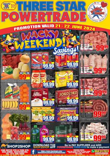 Three Star Cash and Carry catalogue  - 21/06/2024 - 22/06/2024.